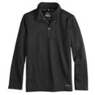 Boys 8-20 Tek Gear&reg; Thermal Fleece Quarter-zip Top, Size: S(8), Black