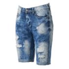 Men's Xray Slim-fit Distressed Stretch Denim Shorts, Size: 40, Blue