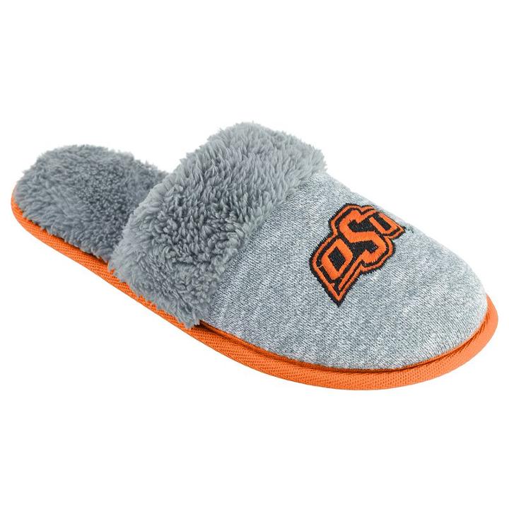 Women's Oklahoma State Cowboys Sherpa-lined Clog Slippers, Size: Large, Grey