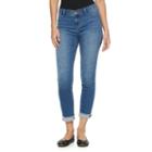 Women's Juicy Couture Released Hem Skinny Jeans, Size: 2 - Regular, Med Blue