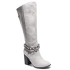 Two Lips Too Too Lean Women's Knee High Boots, Size: 5.5 Med, Dark Grey