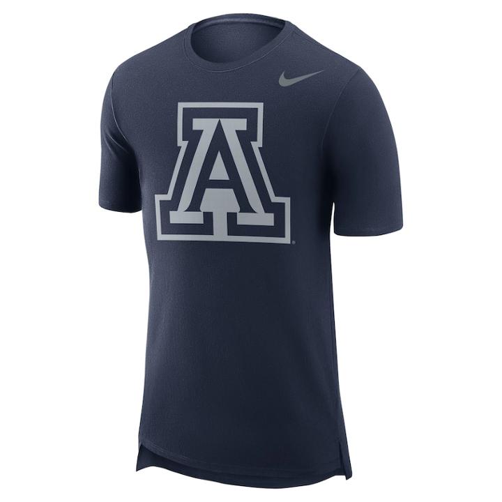 Men's Nike Arizona Wildcats Enzyme Droptail Tee, Size: Xxl, Blue (navy)