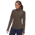 Women's Tek Gear Microfleece Turtleneck, Size: Medium, Dark Green