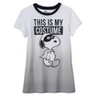 Girls 7-16 Peanuts Snoopy Halloween Ombre Graphic Tee, Girl's, Size: Large, Ovrfl Oth