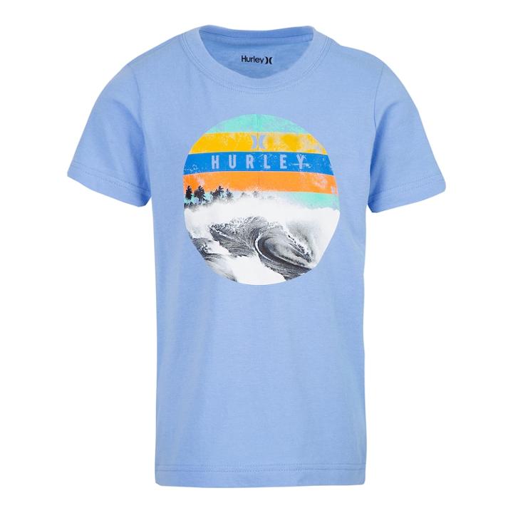 Boys 4-7 Hurley Dusk Waves Graphic Tee, Size: 6, Light Blue