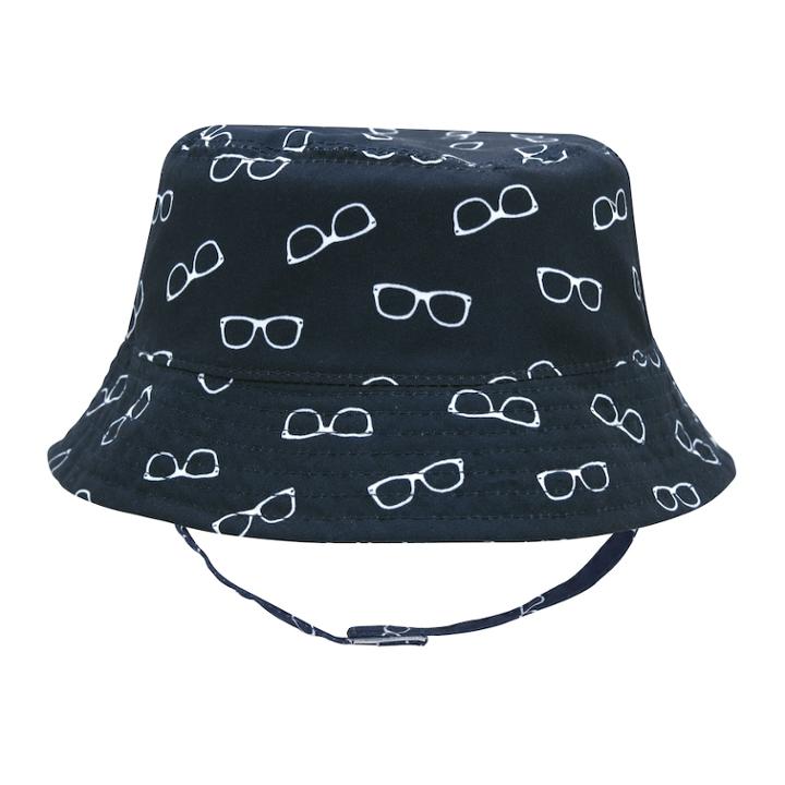 Baby Boy Sunglasses Bucket Sun Hat, Size: 0-6 Months, Black