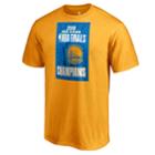 Men's Golden State Warriors 2018 Nba Finals Champions Back To Back Tee, Size: Large, Gold
