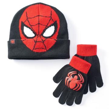 Boys Marvel Spider-man Hat & Gloves Set, Boy's, White Oth
