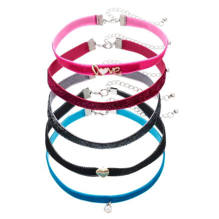 Girls 4-16 5-pk. Choker Necklace Set, Multi