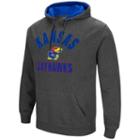 Men's Campus Heritage Kansas Jayhawks Pullover Hoodie, Size: Medium, Dark Grey