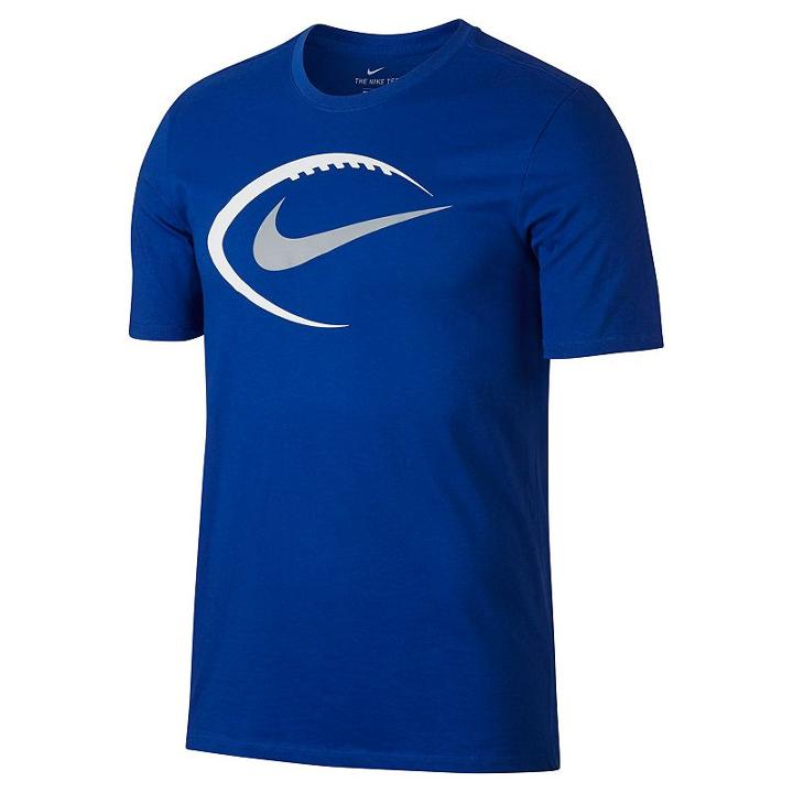 Men's Nike Football Dri-fit Tee, Size: Small, Blue Other, Comfort Wear