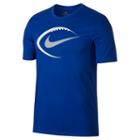 Men's Nike Football Dri-fit Tee, Size: Small, Blue Other, Comfort Wear