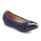 Croft & Barrow&reg; Women's Ortholite Cap-toe Ballet Flats, Size: 6.5, Blue (navy)