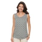 Women's Croft & Barrow&reg; Pleated Swing Tank, Size: Xxl, Med Green