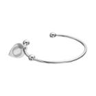 Fiora Stainless Steel Oregon Ducks Charm Cuff Bracelet, Women's, Size: 7.5, Grey