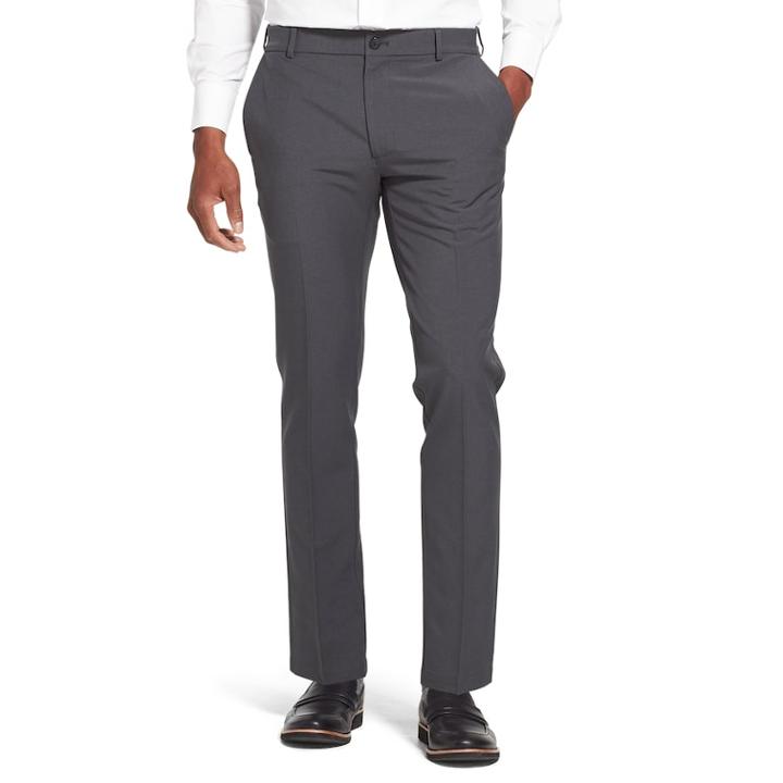 Men's Van Heusen Flex 3 Slim-fit Dress Pants, Size: 36x30, Dark Grey