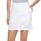 Women's Croft & Barrow&reg; Novelty Skort, Size: 12, White