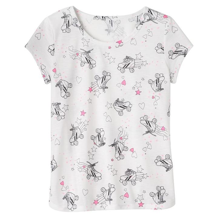 Girls 7-16 So&reg; Crewneck Cutest Tee, Girl's, Size: 14, Natural