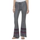 Juniors' About A Girl Lace-up Flare Pants, Size: Xs, Blue (navy)