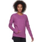 Women's Tek Gear&reg; Fleece Long Sleeve Top, Size: Xl, Med Purple
