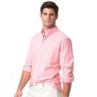 Men's Chaps Classic-fit Plaid Stretch Oxford Button-down Shirt, Size: Medium, Brt Red