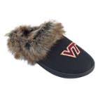 Women's Virginia Tech Hokies Scuff Slippers, Size: Medium, Black