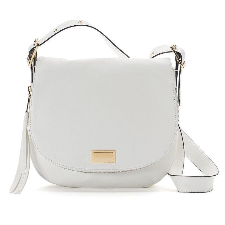 Juicy Couture Rosa Saddle Crossbody Bag, Women's, White