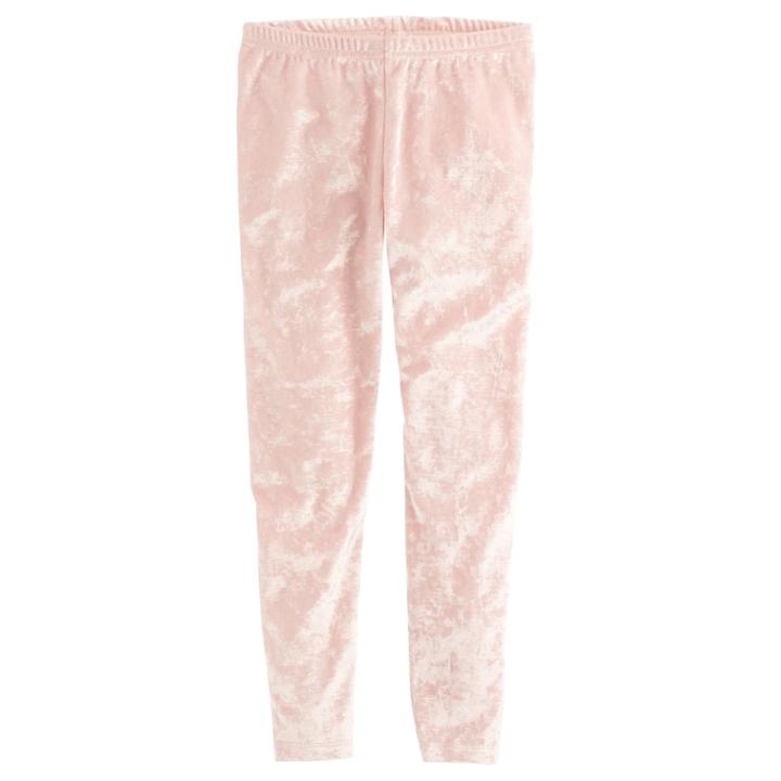 Girls 4-12 Sonoma Goods For Life&trade; Velour Long Leggings, Size: 7, Brt Pink