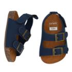 Baby Boy Carter's Cork Sole Sandals, Size: 6-9 Months, Blue (navy)