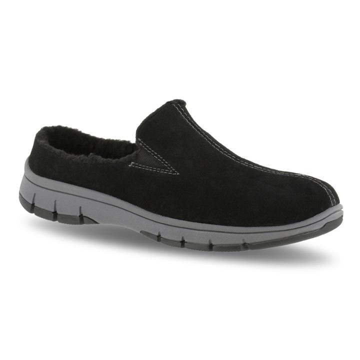 Easy Street Kana Women's Suede Clogs, Size: Medium (9), Grey (charcoal)