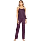 Women's Maidenform Pajamas: Snowbird Chiffon Trim Satin Cami, Size: Medium, Med Purple