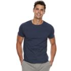 Men's Apt. 9&reg; Premier Flex Slim-fit Crewneck Sleep Shirt, Size: Xxl, Dark Blue