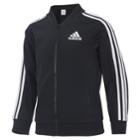Girls 4-6x Adidas Logo Stripe Track Jacket, Size: 4, Black