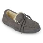 Oxford And Finch Men's Moccasin Slippers, Size: Medium (10), Grey