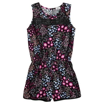 Girls 7-16 Joey B Crochet Romper, Size: Medium, Pink