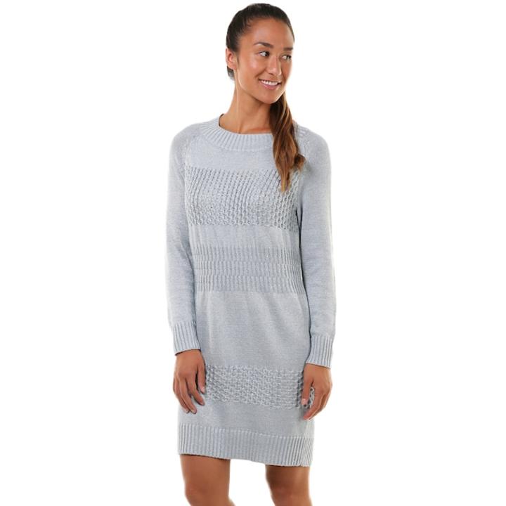 Women's Soybu Retreat Long Sleeve Sweater Dress, Size: Medium, Blue Other