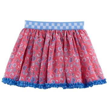 Disney / Pixar Cars 3 Lightning Mcqueen & Cruz Ramirez Toddler Girl Print Chiffon Skirt, Size: 4t, Brt Yellow