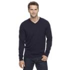 Men's Apt. 9&reg; Modern-fit 12gg Merino V-neck Sweater, Size: Xxl, Drk Purple