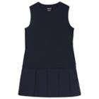 Girls 4-16 French Toast School Uniform Knit-to-woven Dress, Girl's, Size: 6-6x, Blue (navy)