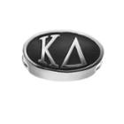 Logoart Kappa Delta Sterling Silver Oval Bead, Women's, Grey
