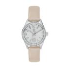 Jennifer Lopez Women's Marilyn Crystal Leather Watch, Size: Small, Brown