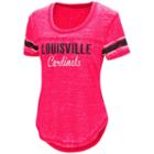 Women's Campus Heritage Louisville Cardinals Double Stag Tee, Size: Large, Med Red