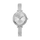 Folio Women's Crystal Swirl Watch, Size: Medium, Silver