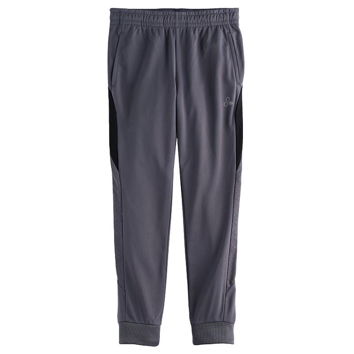 Husky Boys 8-20 Tek Gear&reg; Embossed Jogger Pants, Size: L Husky, Dark Grey