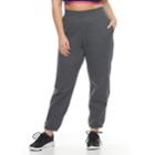 Plus Size Tek Gear&reg; Banded Hem Fleece Pants, Women's, Size: 1xl, Dark Grey
