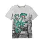 Boys 4-12 Carter's Dinosaur T-rex Graphic Tee, Size: 7, Light Grey