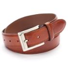Big & Tall Izod Double-stitched Leather Belt, Men's, Size: 50, Beig/green (beig/khaki)