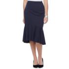 Women's Apt. 9&reg; Ponte Trumpet Skirt, Size: Medium, Dark Blue
