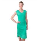 Women's Soybu Midtown Midi Shift Dress, Size: Small, Med Green