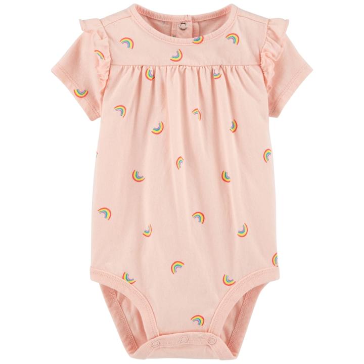 Baby Girl Oshkosh B'gosh&reg; Printed Ruffle Bodysuit, Size: 12-18 Month, Print
